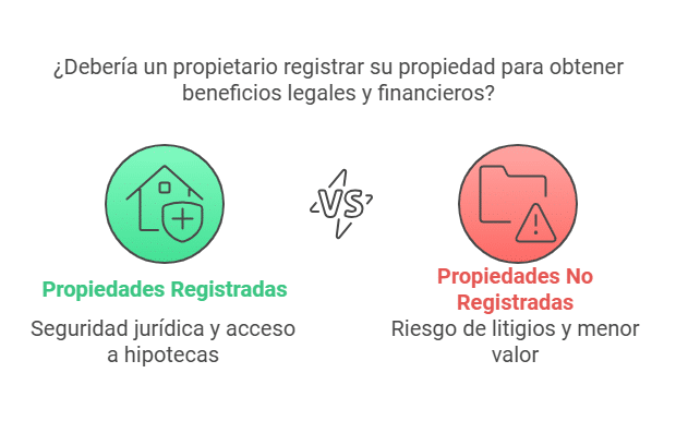 ¿Debo registrar mi propiedad en el Registro de la Propiedad?